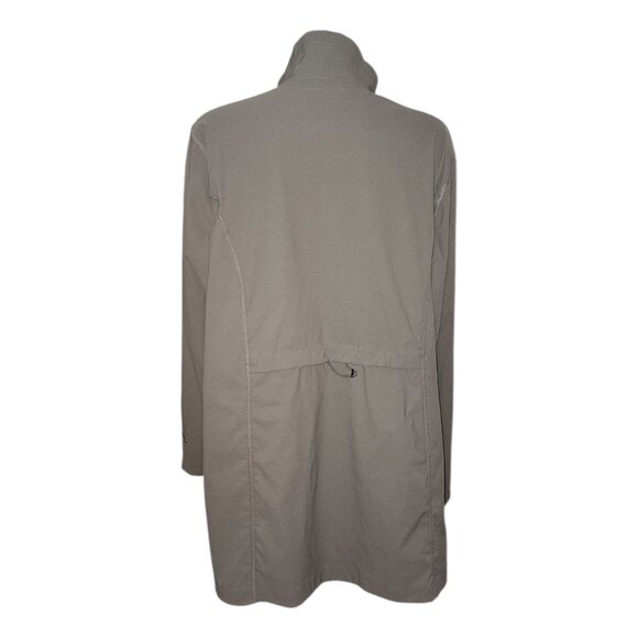 Eddie Bauer Rain Jacket Womens Plus Size 2XL Grey Gray Zip Front Pockets Outdoor - Picture 3 of 7
